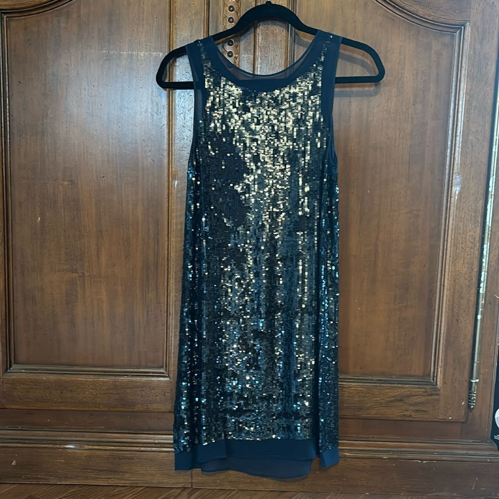 Alexia Admor blue Sequin Sleeveless Sheath Dress XS